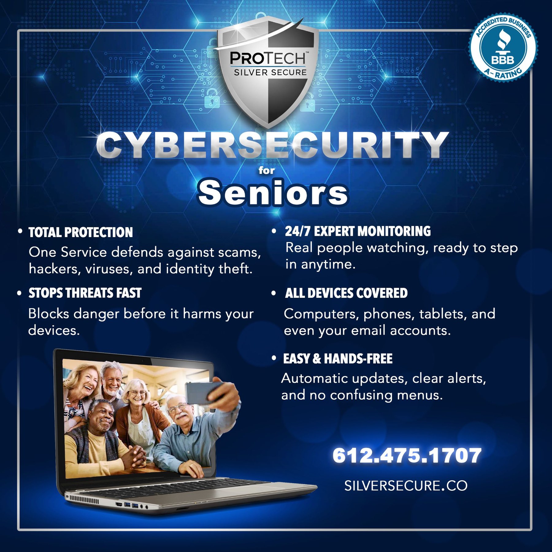 "Cybersecurity for Seniors" — #posters #graphicdesign #marketing #commission