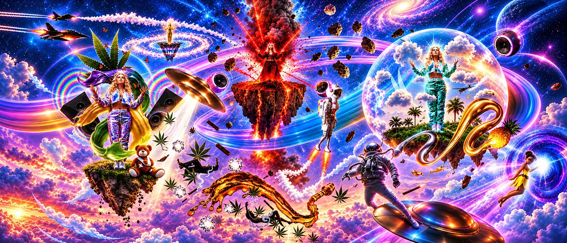 "Loomiverse" — #graphicdesign #compositing #surrealism #campaign #Loomi$ #Loomieverse