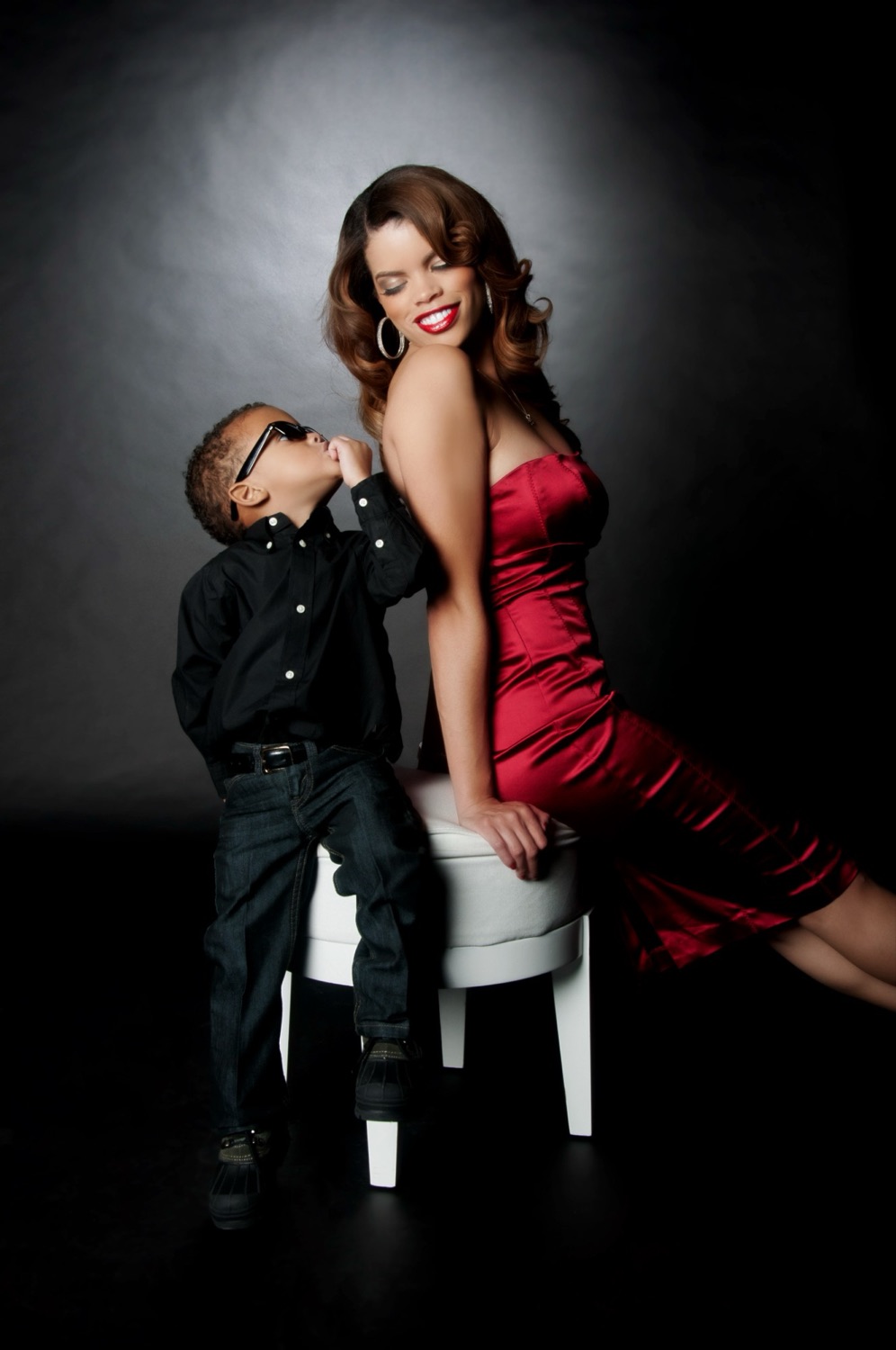 "Boy Mom in Red" — #photography #studio #childphotography #photocommission #lightroom #portfolio