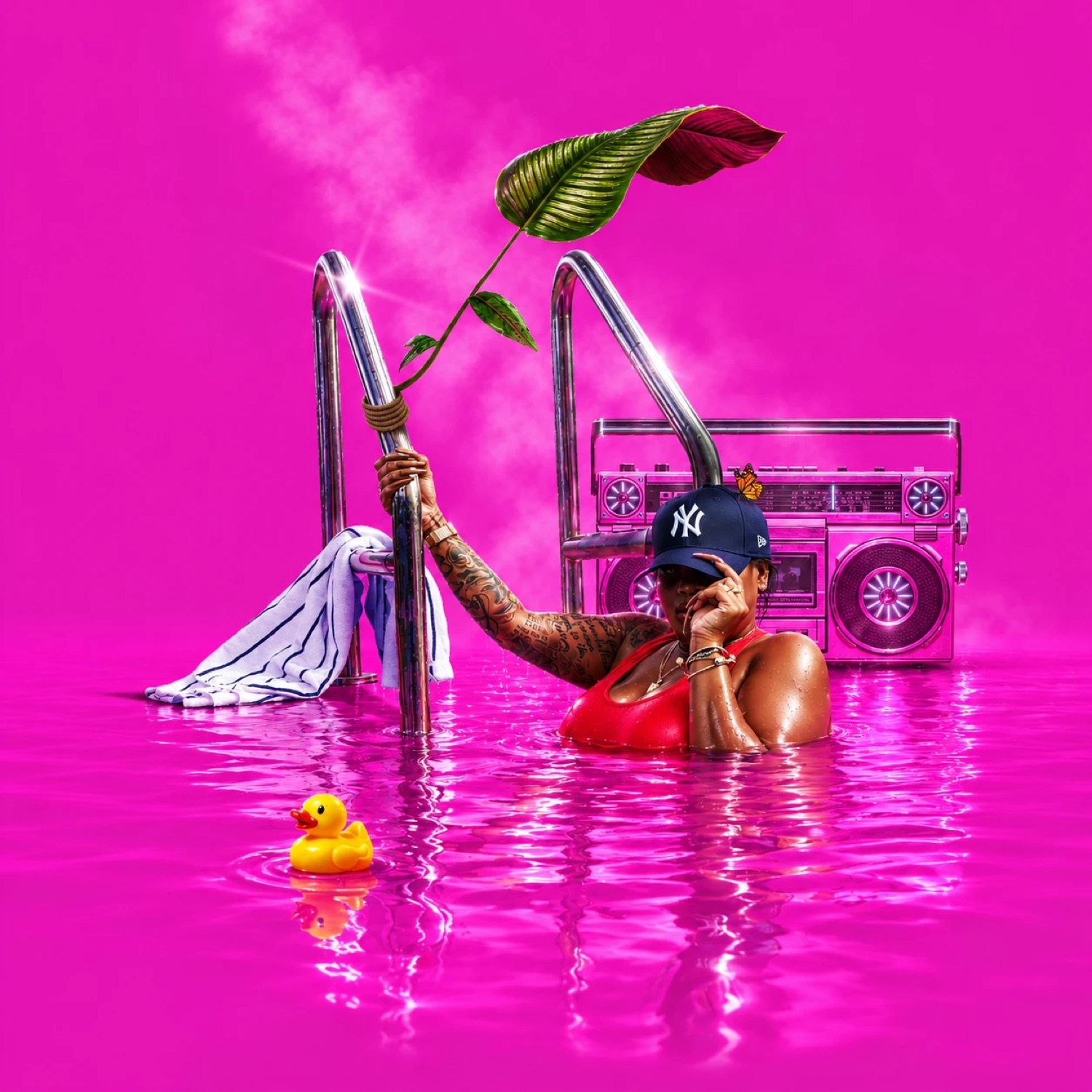 "Naydy Girl" — #photography #graphicdesign #compositing #surrealism #lightroom #Vacation #pool