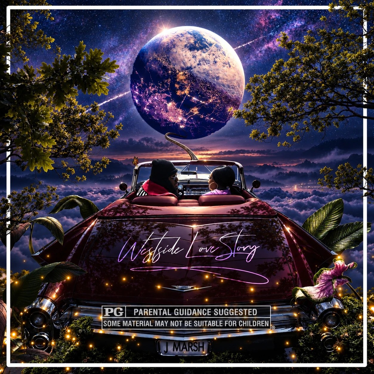 "Westside Love Story" — #coverart #graphicdesign #compositing #surrealism #JMarsh #music #commission
