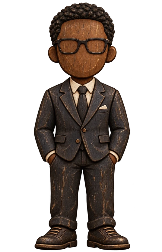 The Add the Accent character, packed and ready to travel